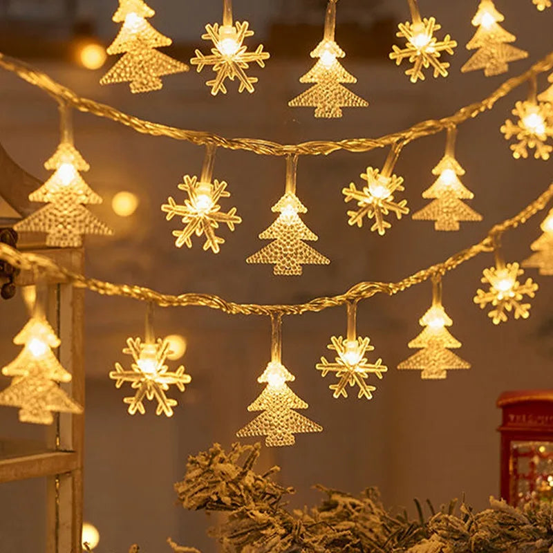 SnowGlow LED Snowflake Lights™ – Fairy String Lights - Utopia Corner