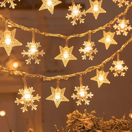 SnowGlow LED Snowflake Lights™ – Fairy String Lights - Utopia Corner
