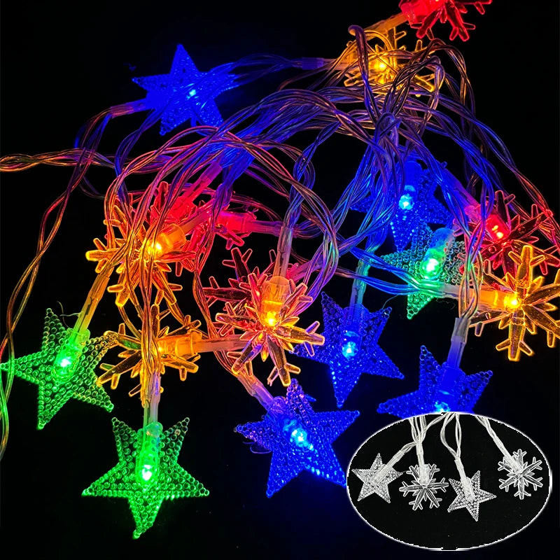 SnowGlow LED Snowflake Lights™ – Fairy String Lights - Utopia Corner