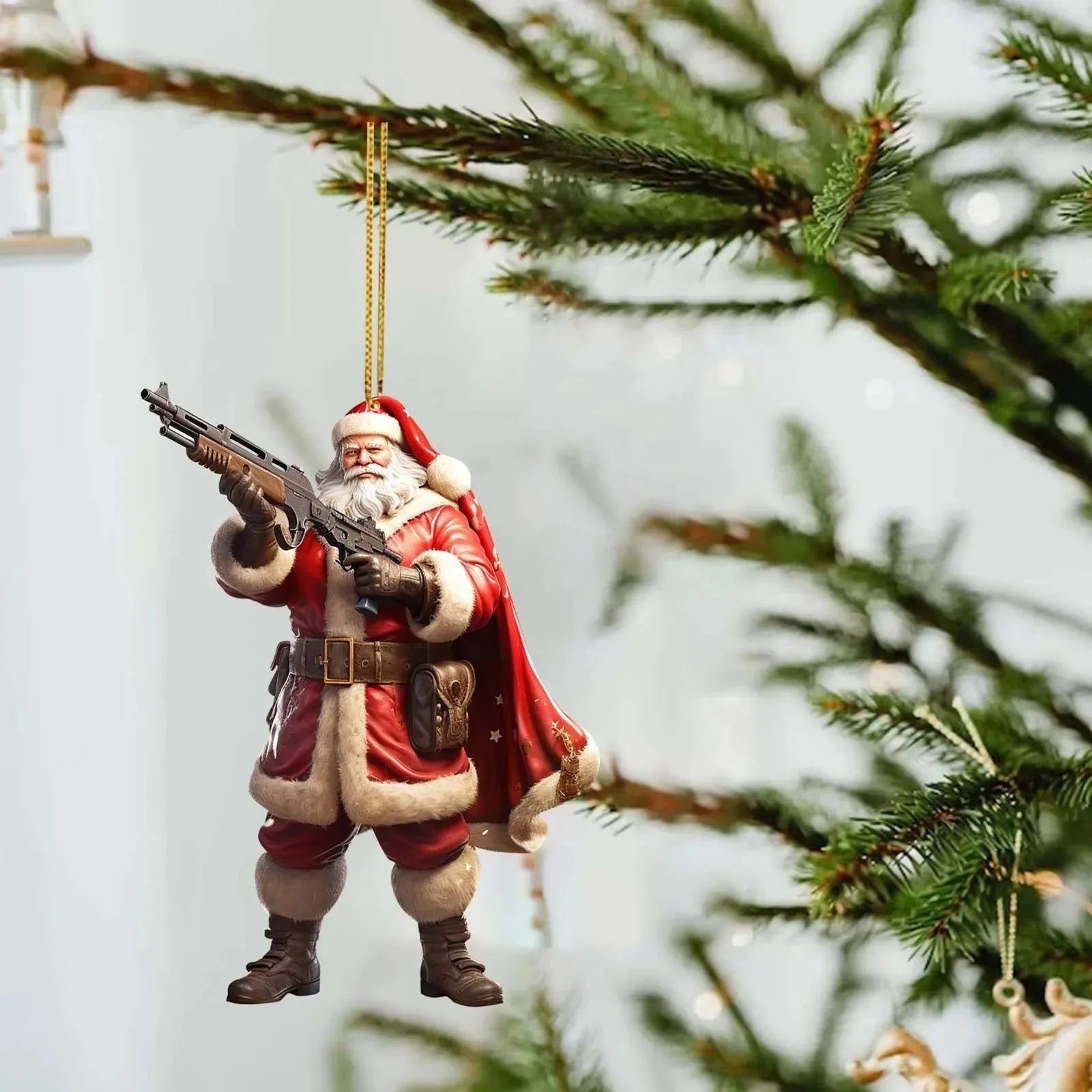 CoolSanta Acrylic Pendant™ – 2D Christmas Tree Ornament - Utopia Corner