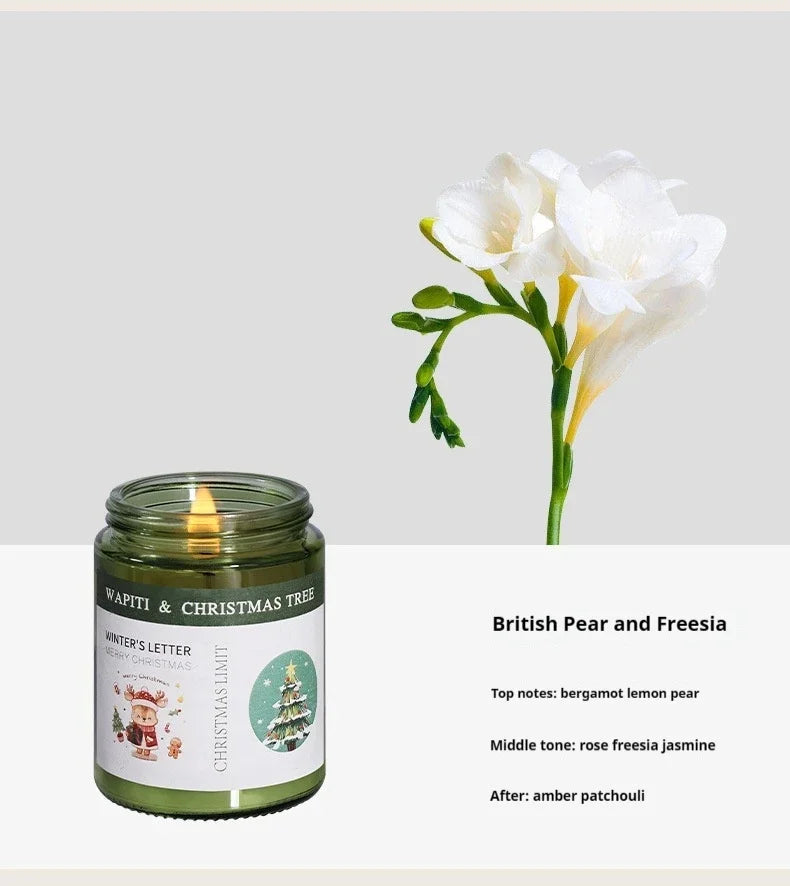 FestiveGlow Soy Candle™ – Christmas Aromatic Candle Jar - Utopia Corner