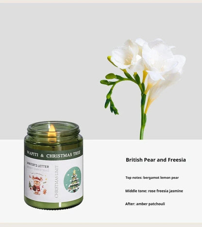 FestiveGlow Soy Candle™ – Christmas Aromatic Candle Jar - Utopia Corner
