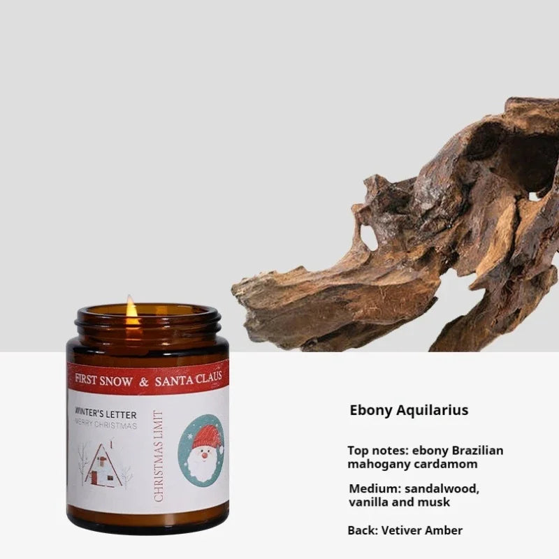 FestiveGlow Soy Candle™ – Christmas Aromatic Candle Jar - Utopia Corner