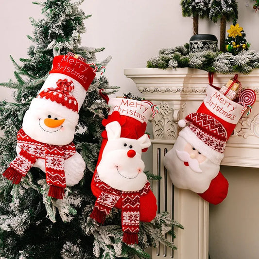 JollyFill XL Christmas Stocking™ – Santa, Reindeer & Snowman - Utopia Corner