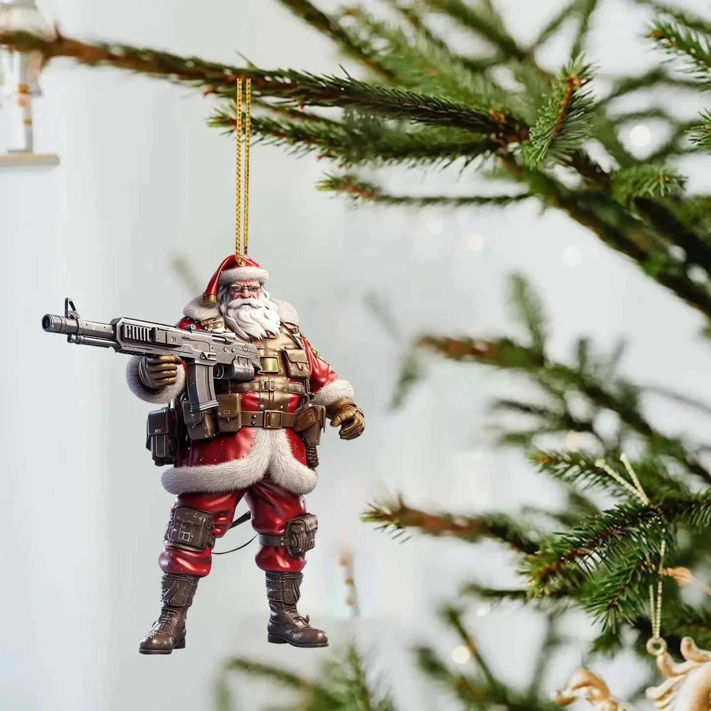 CoolSanta Acrylic Pendant™ – 2D Christmas Tree Ornament - Utopia Corner