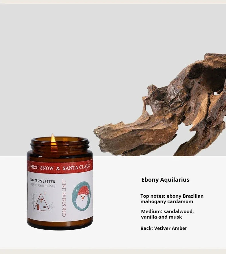 FestiveGlow Soy Candle™ – Christmas Aromatic Candle Jar - Utopia Corner