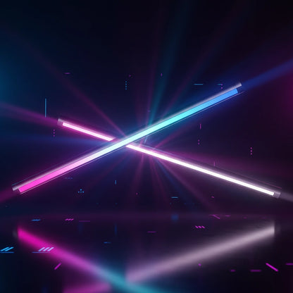 LED monitor light bar with RGB backlight mounted on curved gaming monitor for eye strain relief and enhanced workspace ambiance