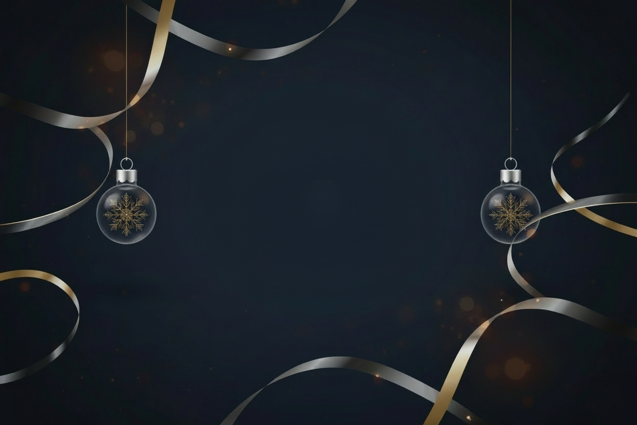 Text-Free Dark Holiday Banner