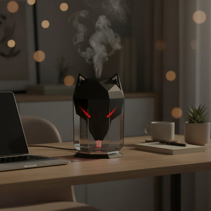 Wolf Air Humidifier compact size with USB charging and portable design for home and office use